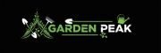 Logo for Garden Peak, depicting a green plant icon, symbolizing a flourishing garden.