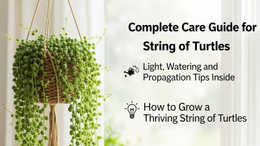 String of Turtles Care Guide Grow a Healthy, Vibrant Plant