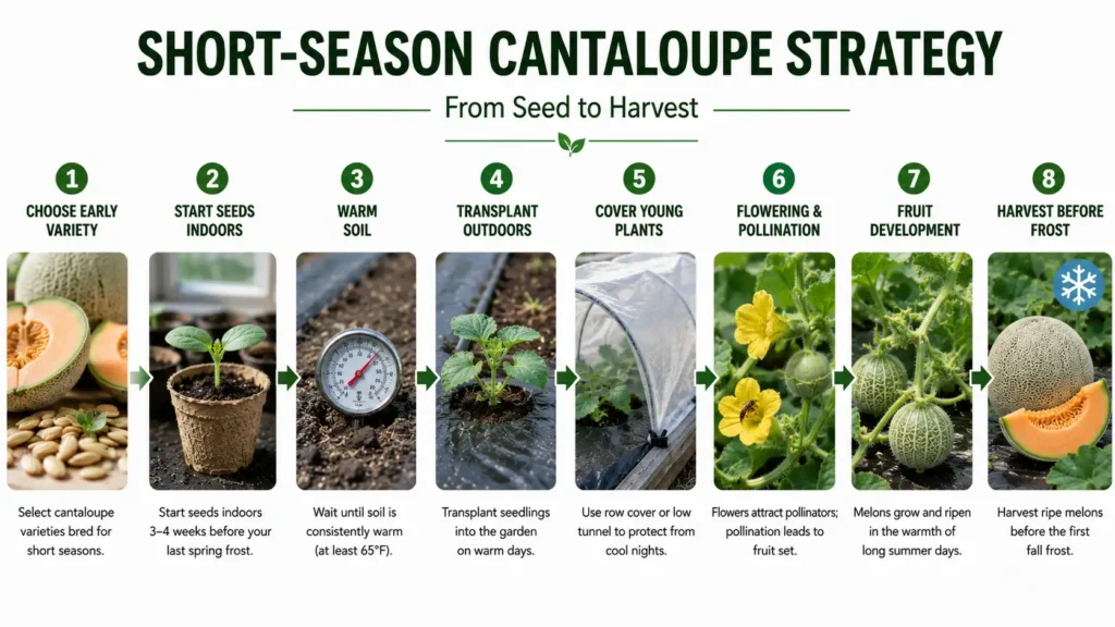 Growing Cantaloupe in a Short Growing Season