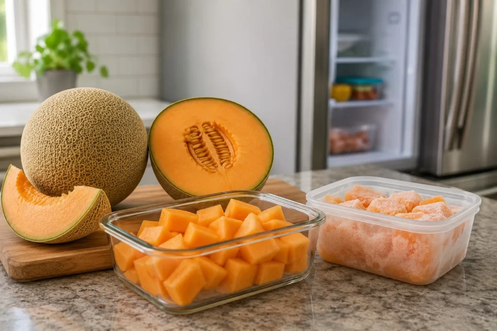 How to Store Cantaloupe Whole, Cut & Frozen