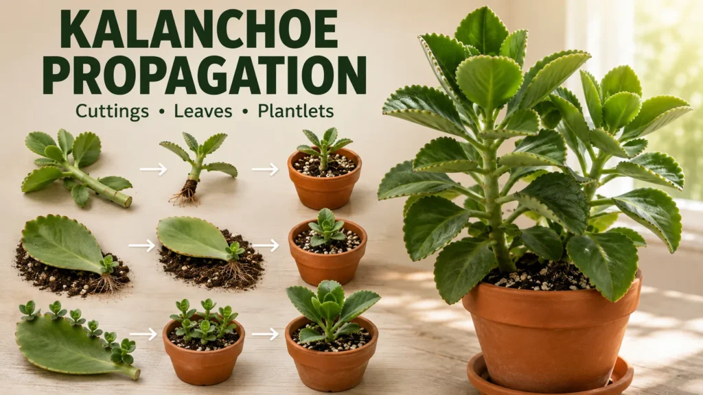 Kalanchoe Propagation, Cuttings, Leaves & Plantlets