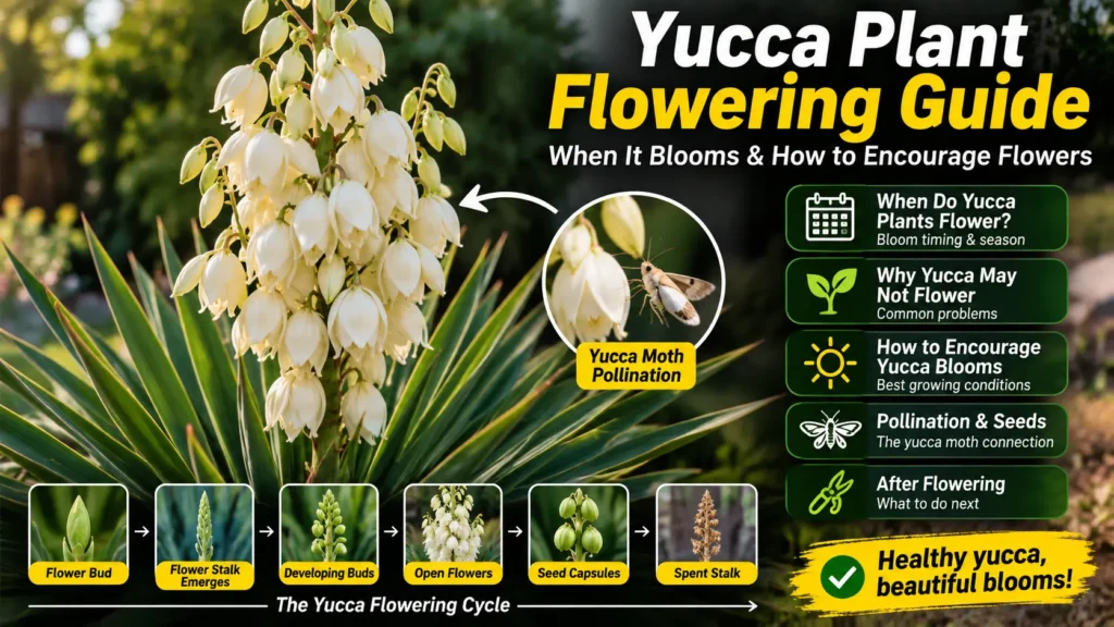 Yucca Plant Flowering When It Blooms & How to Help It Flower
